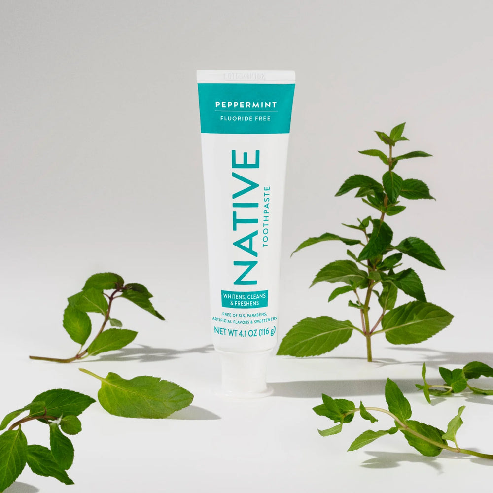 Native Premium Whitening Wild Mint & Peppermint Oil Toothpaste ...
