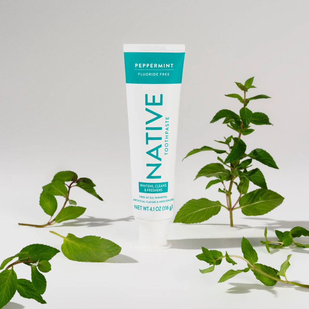 Native Premium Whitening Wild Mint & Peppermint Oil Toothpaste ...