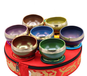 7 Chakra Singing Bowl Set Small ~ Sound Healing