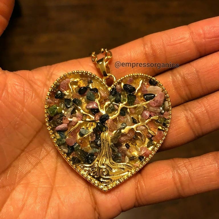Heart Shape Tree of Life Necklace & Pendant
